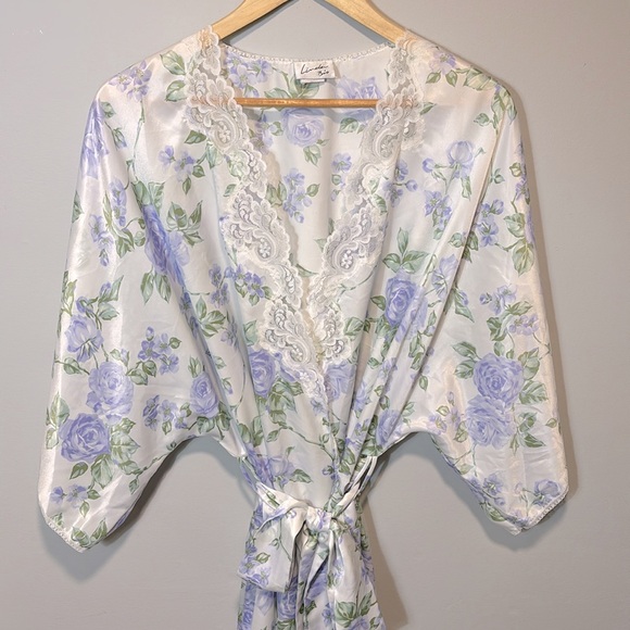 Tiffany Blue Rose Lingerie Gown - Picture 2 of 5